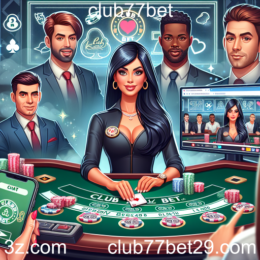 Experiência Imersiva no Cassino Ao Vivo do Club77bet